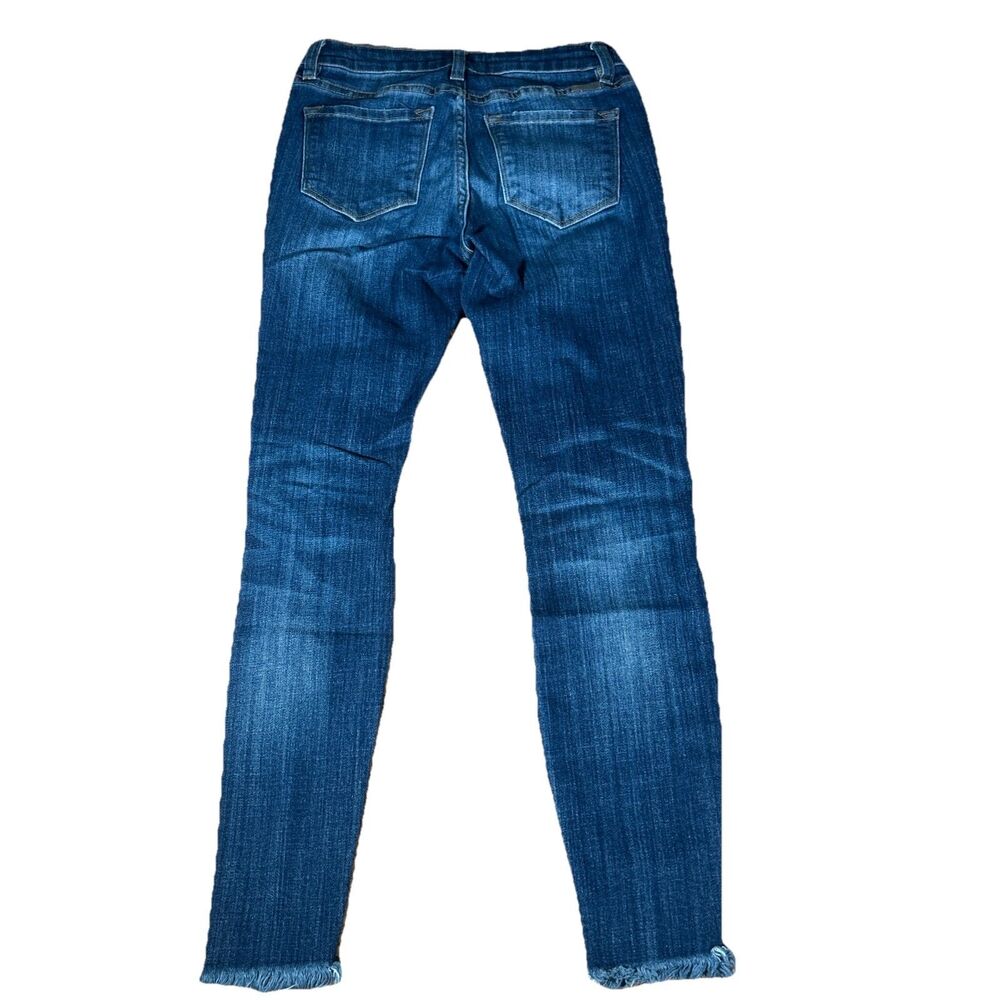 Kancan Penny Mid Rise Ankle Skinny Distressed Jeans Women’s 5/26 Raw Hem‎ 26x26 - Picture 3 of 6